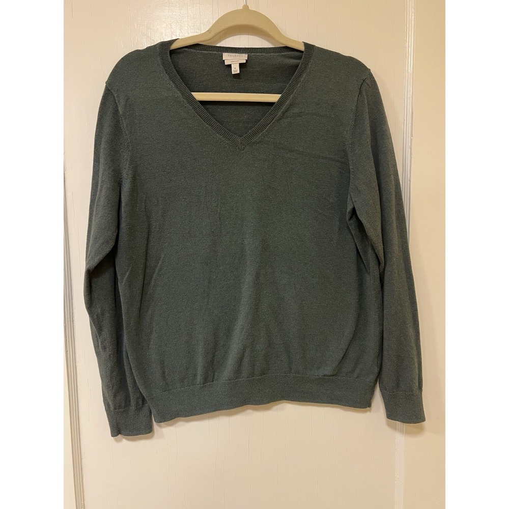 Talbots Woman Luxury Blend V-Neck Sweater Sz X Vacay Spring Lightweight